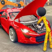 Stickman Car Garage Repair Shop 2.5