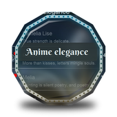 Anime elegance GO SMS 1.1 Vibrant Blue