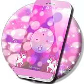 Glitter Pink Unicorn Locker Theme 1.282.1.25