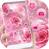 Diamond Pink Rose Mobile Theme 1.1.3