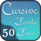 50 Cursive Fonts Free 1.0