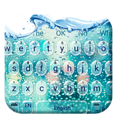 Glass Water Drop Keyboard 10001006