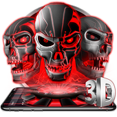 3D Tech Skull Launcher - Evil Halloween wallpaper 5.69.11