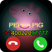 Fake Call Peppa Pig Kids Phone 1.0